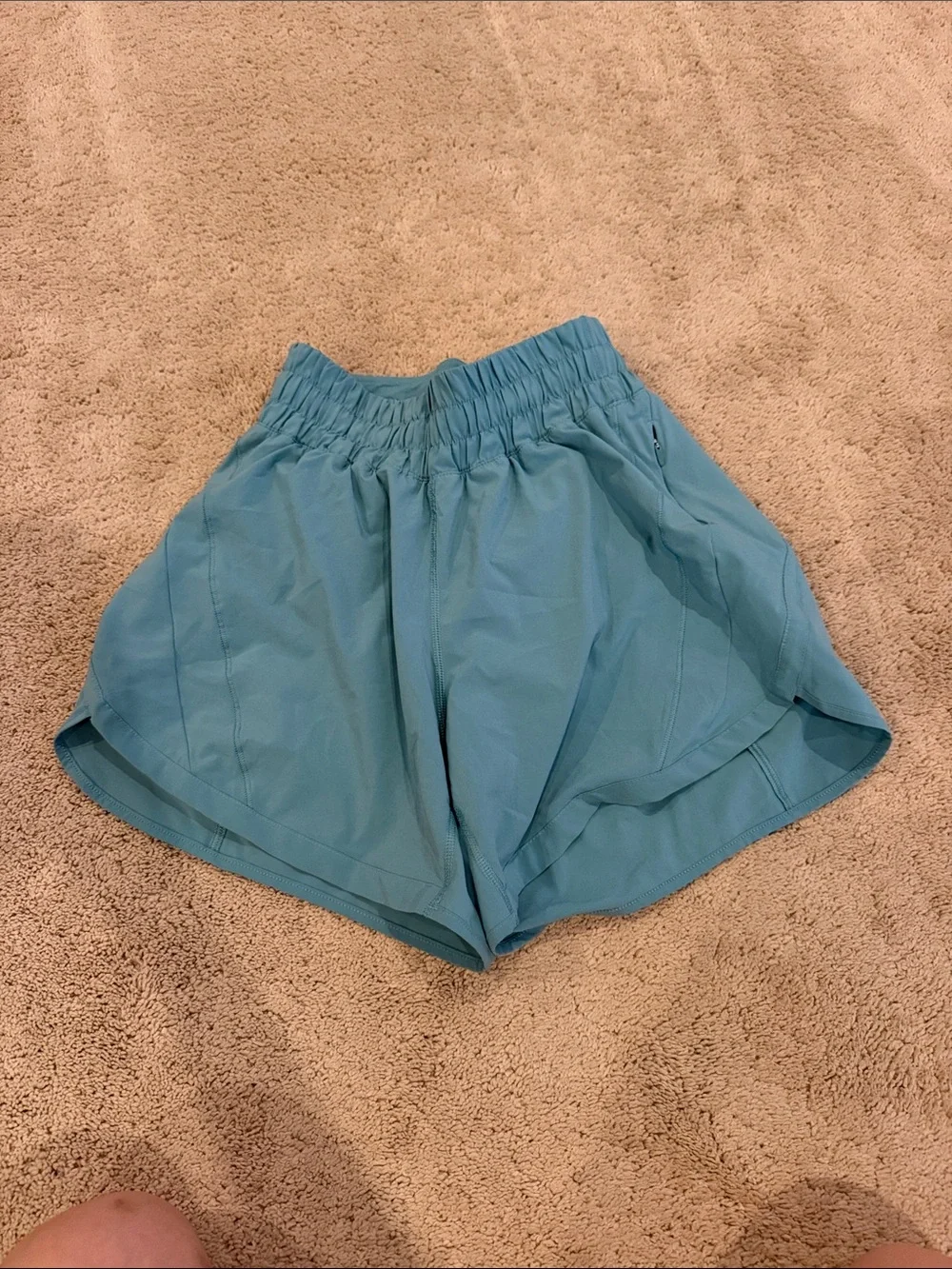 lululemon athletica Track That 5” Tidal Teal Athletic Running Shorts